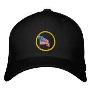 American Flag Embroidered Hat