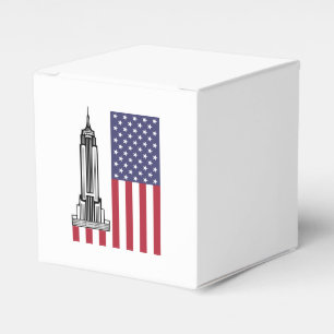 American Flag & Empire State Building Favors Box