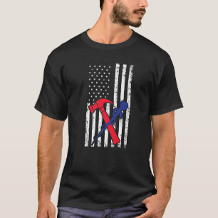 American Flag Emt Firefighter Emergency Medical Te T-Shirt