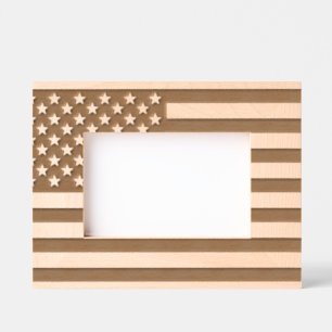 American Flag Engraved Frames