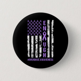 American Flag Enough Endoverdose International Awa Button