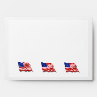 American Flag Envelope