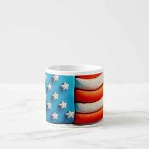 American flag espresso cup