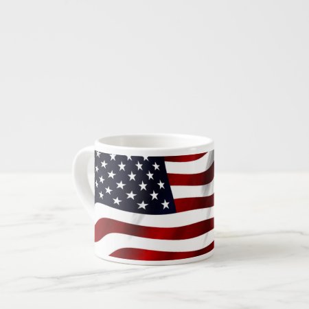 American Flag Espresso Cup