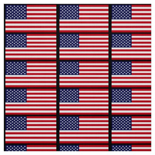 American Flag Fabric | Zazzle