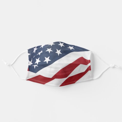 American Flag Face Mask - An abstract of the American Flag on a face mask.