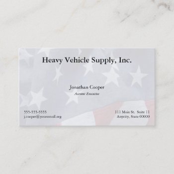 American Flag Fade Business Card by alicing at Zazzle