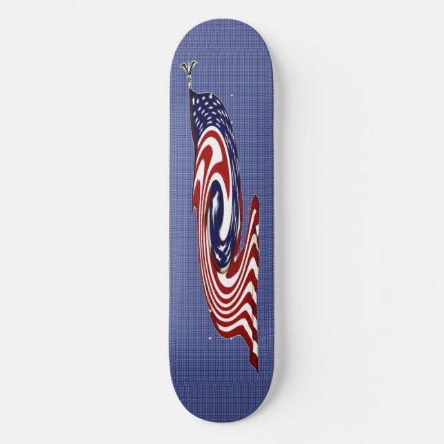 American Flag Fast Flow Skateboard (Front)