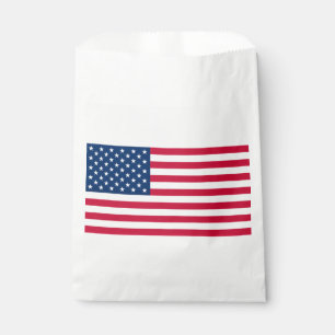 American Flag Favor Bag