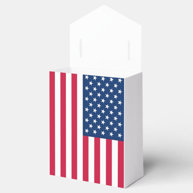 American Flag Favor Box Gift USA (Opened)