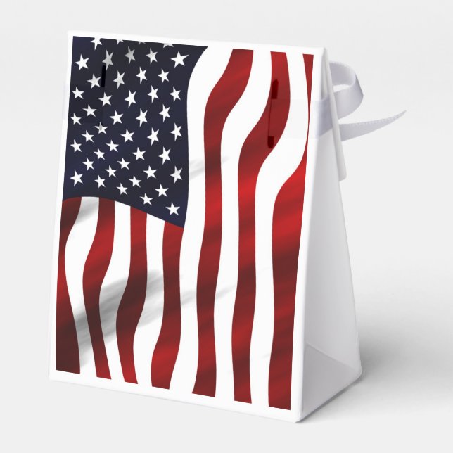 American Flag Favor Boxes (Back Side)