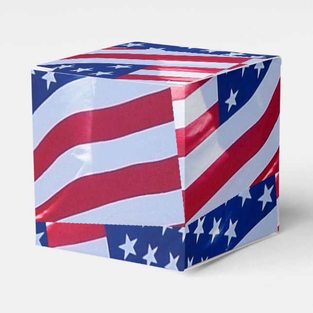 American Flag Favor Boxes (Front Side)