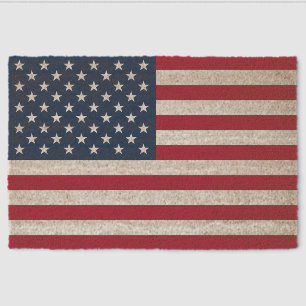 American Flag Fiber Doormat