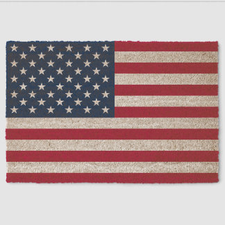 American Flag Fiber Doormat
