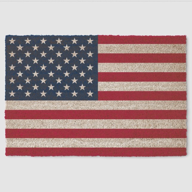 American Flag Fiber Doormat (Front)