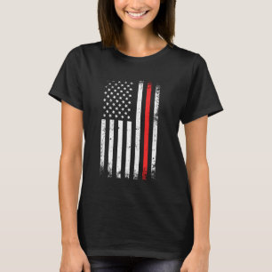 American Flag Fireman Proud Firefighter Hero Patri T-Shirt