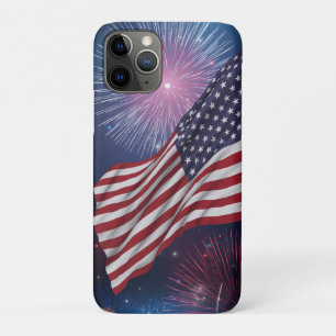 American Flag & Fireworks iPhone 11 Pro Case