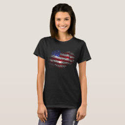 American Flag Fireworks T-Shirt | Zazzle