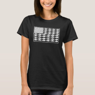 American Flag Fishes T-Shirt