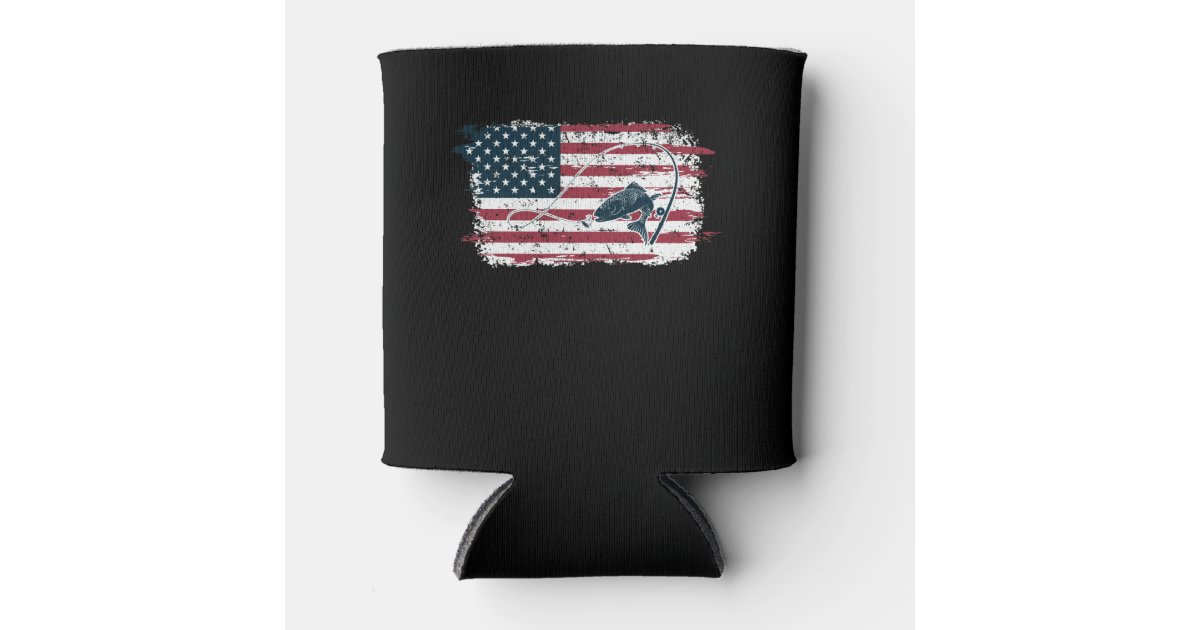  Crappie Fishing American Flag Patriotic Black Camo