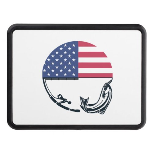 american flag fishing hitch cover