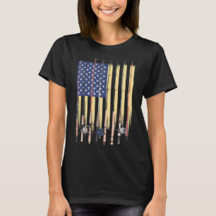 American Flag Fishing Swordfish For The Boat T-Shirt