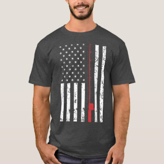 American Flag FishingVintage Fishing72 T-Shirt