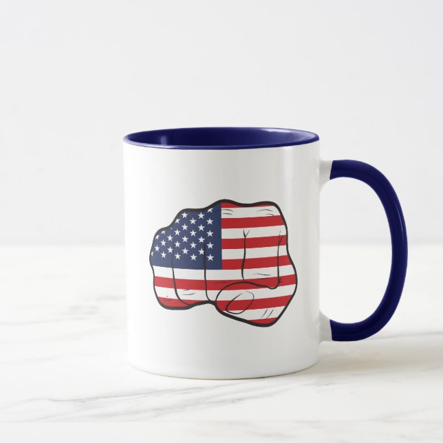 American Flag Fist Mug (Right)