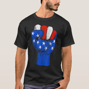 American Flag Fist Patriotic T-Shirt