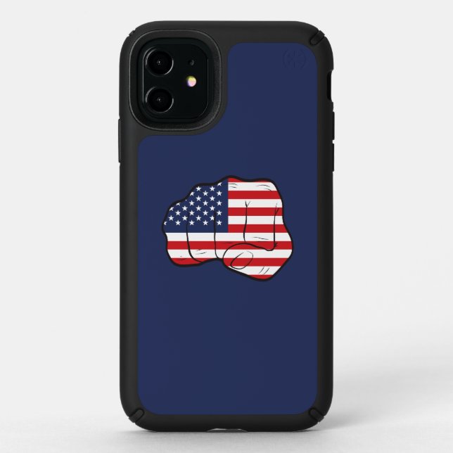 American Flag Fist Speck iPhone 11 Case (Front)