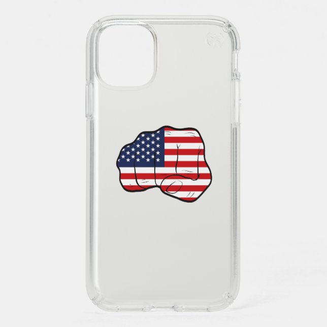 American Flag Fist Speck iPhone 11 Case (Front)