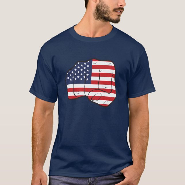 American Flag Fist T-Shirt (Front)