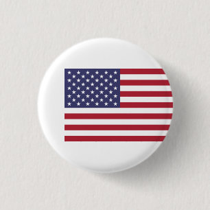 American Flag, Flag of United States Button