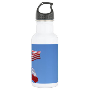 American Flag Flags Texas Stars Stripes Water Bottle