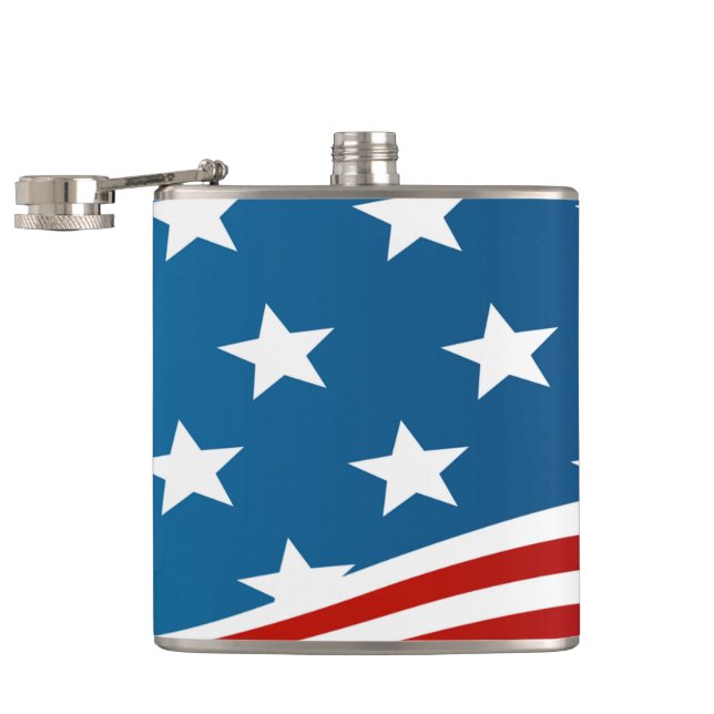 American Flag Flask (Opened)