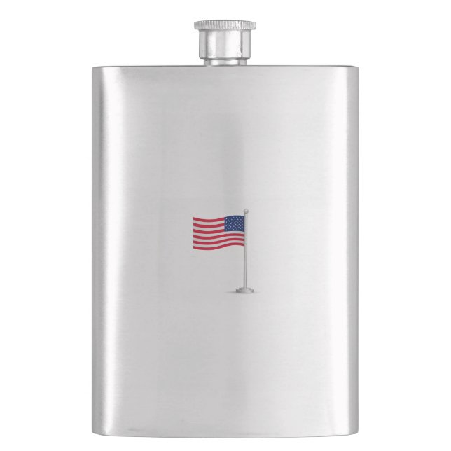 american flag flask (Front)