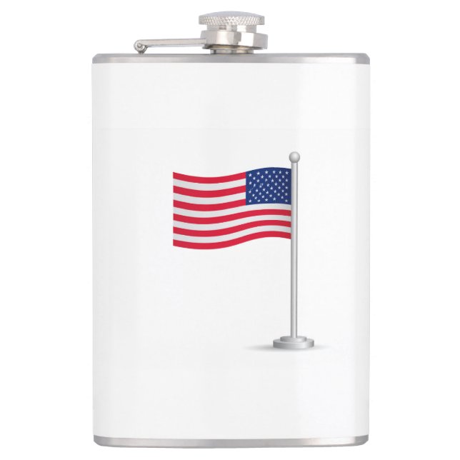 american flag flask (Front)