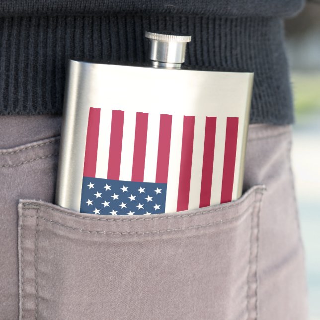 American flag flask (In Situ)