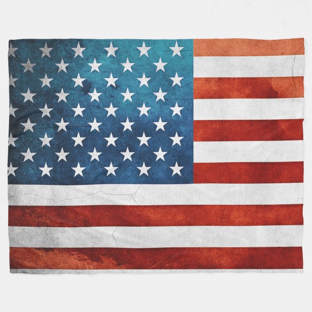 AMERICAN FLAG FLEECE BLANKET (Front (Horizontal))