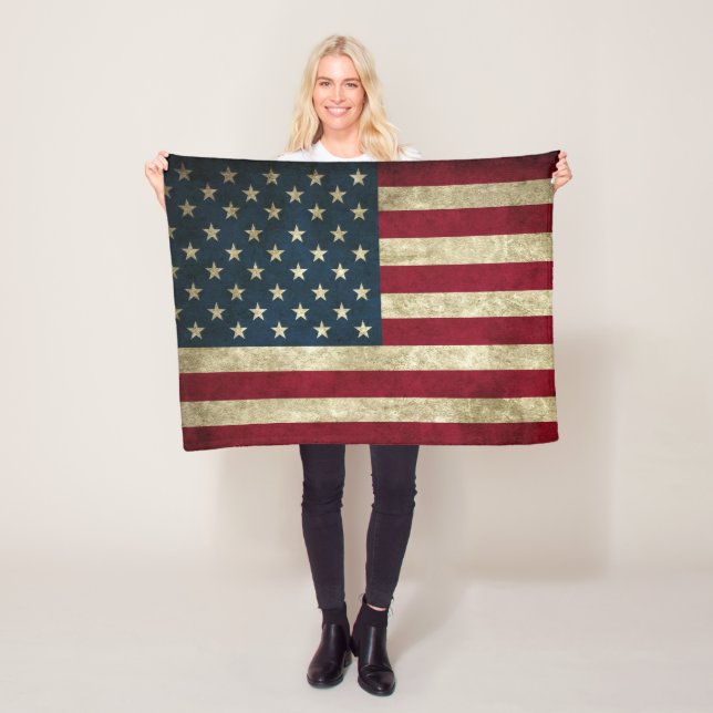 American Flag  Fleece Blanket (In Situ)