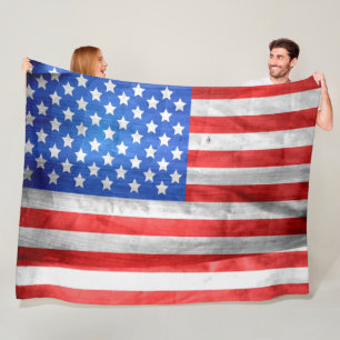 AMERICAN FLAG FLEECE BLANKET