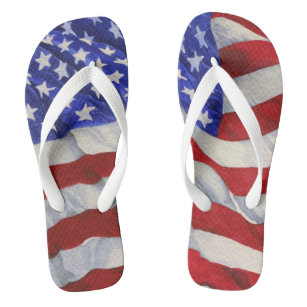 American Flag - Flip Flops