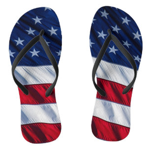 American Flag Flip Flops