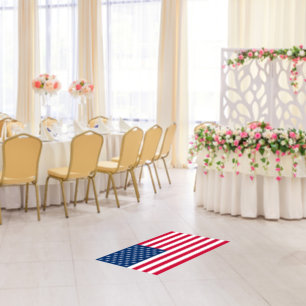 American Flag Floor Decals USA Patriotic