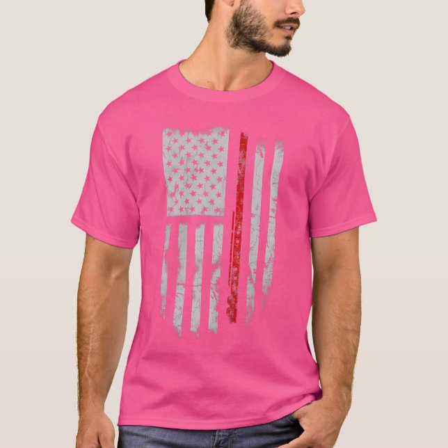 American Flag Flute Player T Shirts (Front)