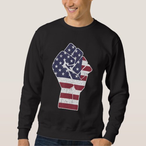 American flag for equal civil and human rights be  sweatshirt