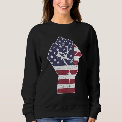 American flag for equal civil and human rights be  sweatshirt