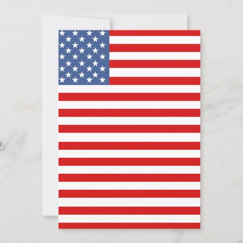 American flag for fourth of july invitation
