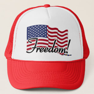American Flag - Freedom! Trucker Hat