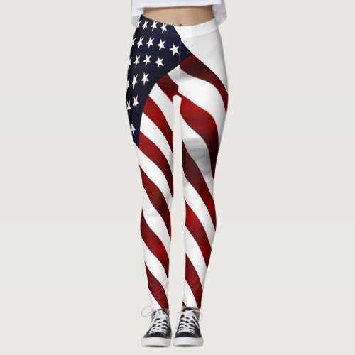 American Flag full Leggings